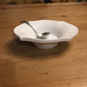 Mud Pie Salsa Dish w/ Spoon